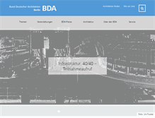 Tablet Screenshot of bda-berlin.de